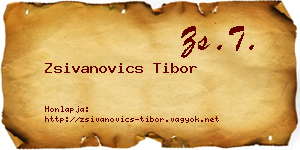 Zsivanovics Tibor névjegykártya